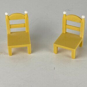 Calico Critters Epoch Sylvanian Chairs White Knobs Design On Back